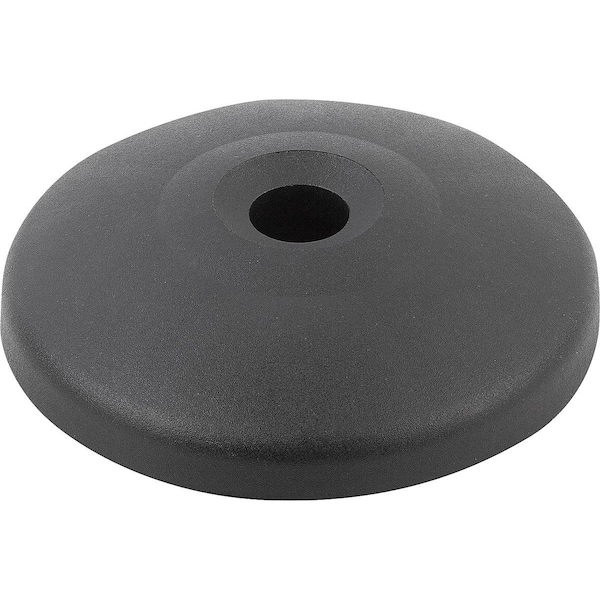 Plate Anti-Slip Plate, Form:B Thermoplastic, Black, D=100